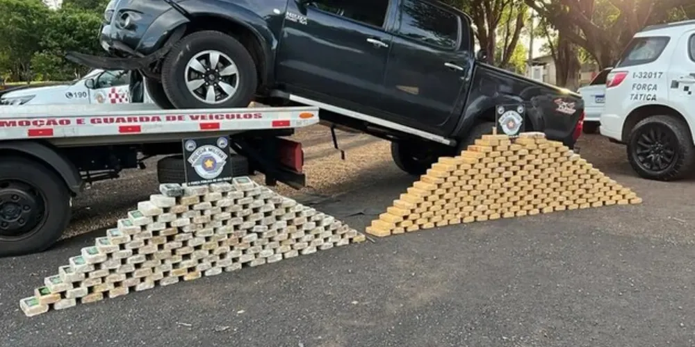 Carro do suspeito levava 338,6 quilos de drogas