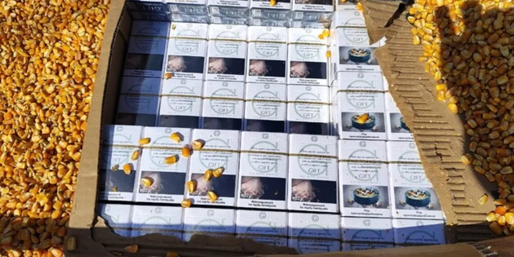 Os policiais realizavam fiscalização em veículos de carga no km 184 da BR-373, quando abordaram uma Scania/G 420.