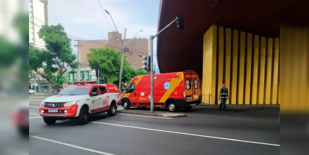 O rapaz foi levado ao hospital, sem risco de morte