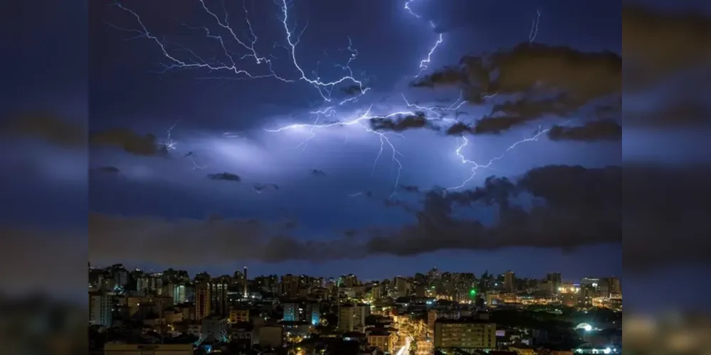 Simepar alerta para risco de tempestades