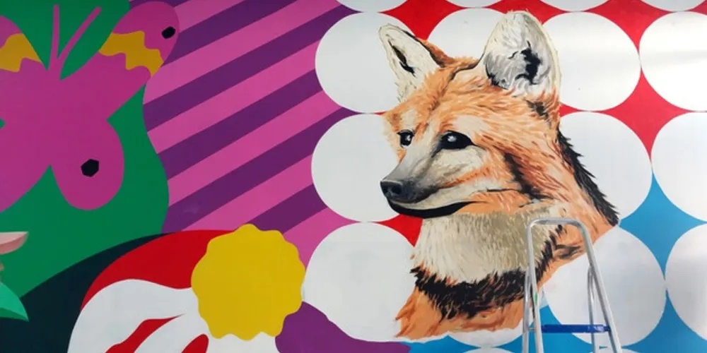 Os muros ganharam vida e personalidade.