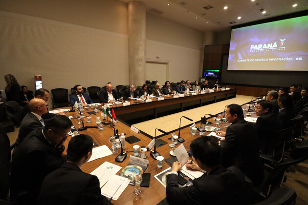 Na reunião entre os empresários chineses e os representantes do Governo do Estado, os executivos apresentaram suas companhias