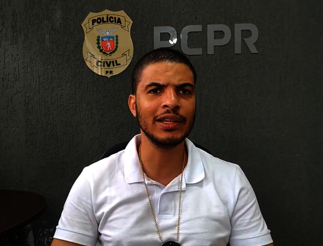 Delegado Luis Gustavo Timossi do Setor de Homicídios da 13ª Subdivisão Policial de Ponta Grossa.