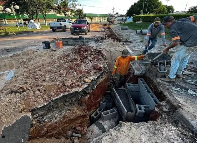 Imbituva está realizando obras de drenagem nos pontos de alagamentos e infiltrações