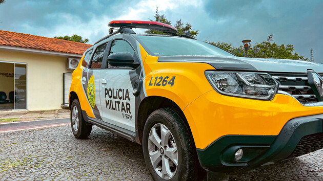 O proprietário da moto foi preso e levado à delegacia de Jaguariaíva