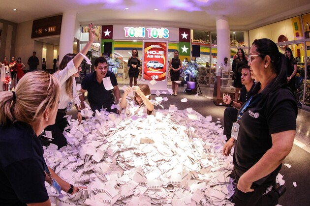 Ao todo, 128 mil cupons foram depositados na urna do Shopping, no período da Campanha Natal Palladium Ponta Grossa.