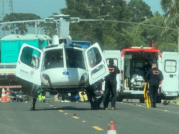 Um dos feridos será encaminhado de helicóptero ao Hospital Unimed, em Ponta Grossa