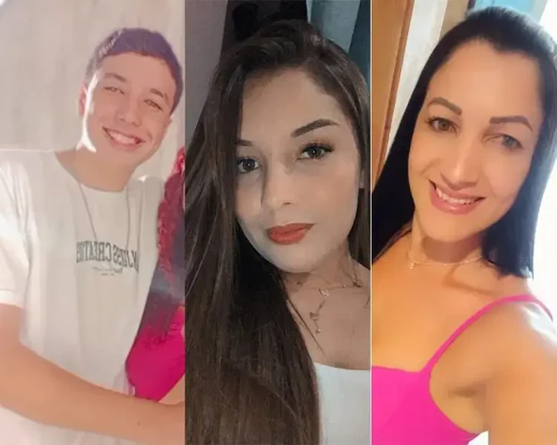 Cauã (17), Emily (23) e Roseli (40) foram as vítimas da tragédia