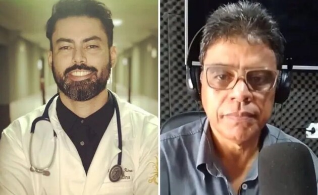 Segundo os socorristas, o profissional de saúde Thiago Rosa, de 39 anos, e o pastor Arnaldo Moreira, de 56, ficaram presos às ferragens