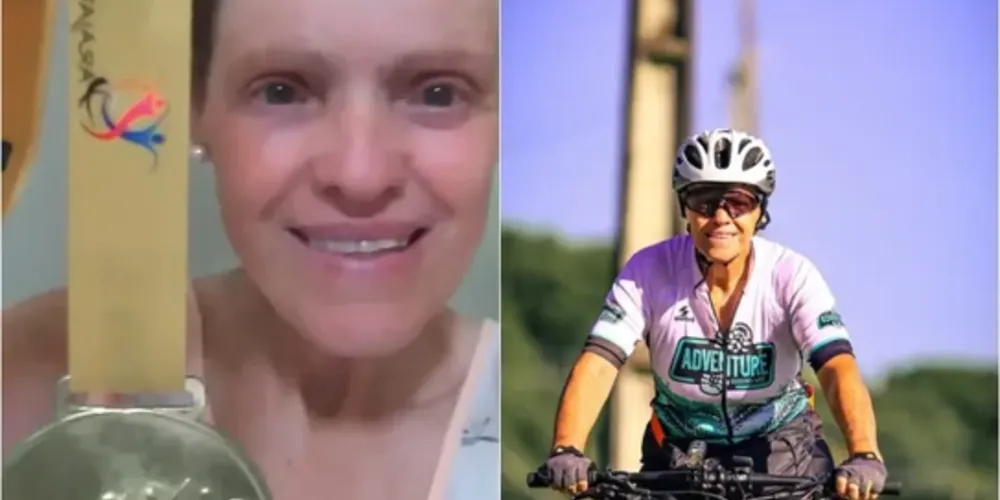 Ela estava acompanhada por um grupo de aproximadamente 40 ciclistas que desciam a Serra do Mar