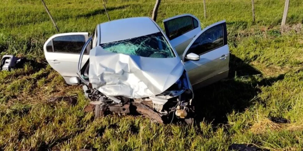 Bebê estava no veículo Volkswagen Voyage, envolvido no acidente