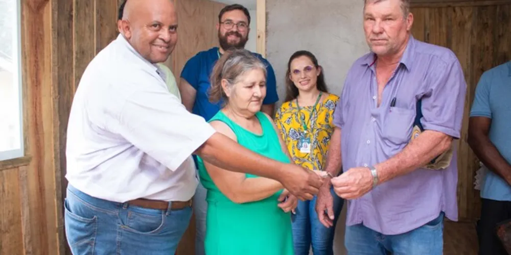 Esta é a terceira casa entregue pela secretaria desde o início do ano