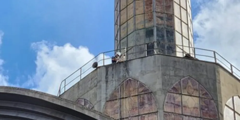 Os trabalhos são realizados por conta de danos causados pelas fortes chuvas no fim de 2023