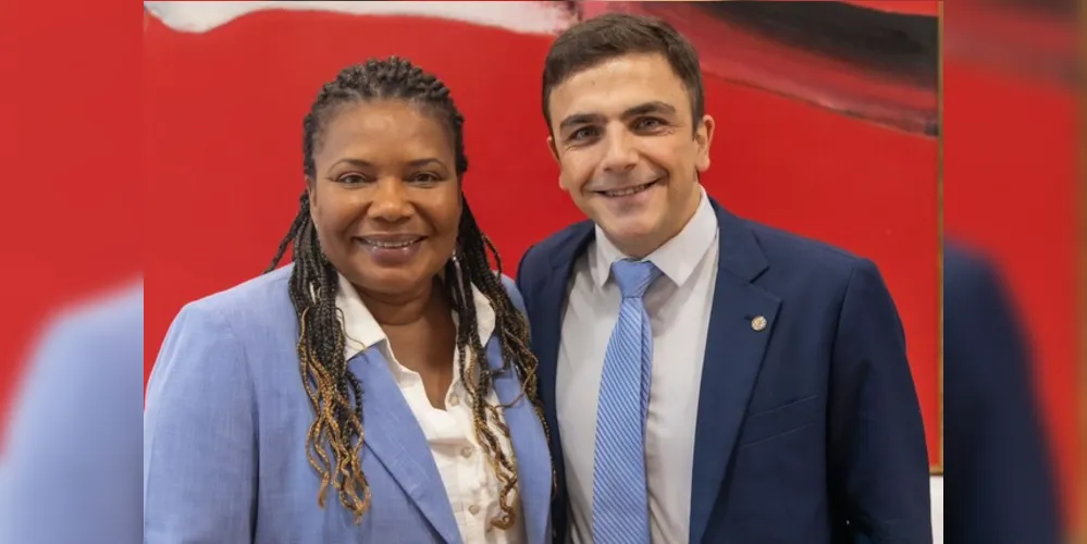 Ministra Margareth Menezes e presidente da Comissão de Cultura, Aliel Machado se reuniram nesta semana