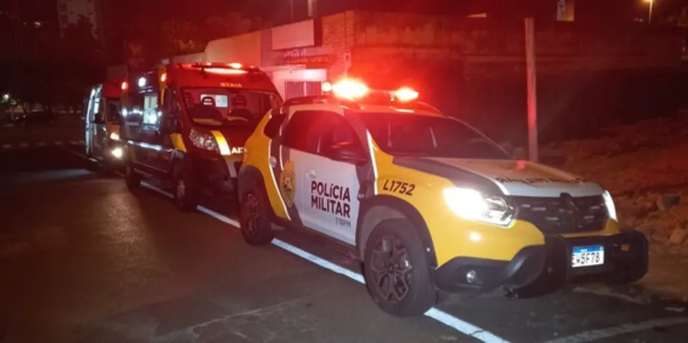 Agentes da Polícia Militar, dos Bombeiros e do Samu estiveram no local