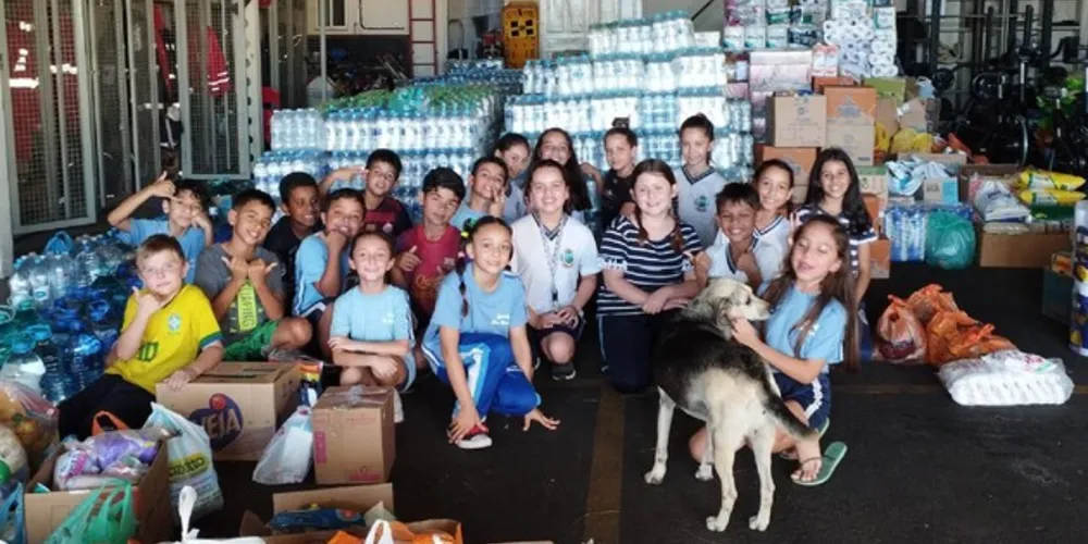 Confira os vídeos que mostram o protagonismo dos alunos neste ato solidário