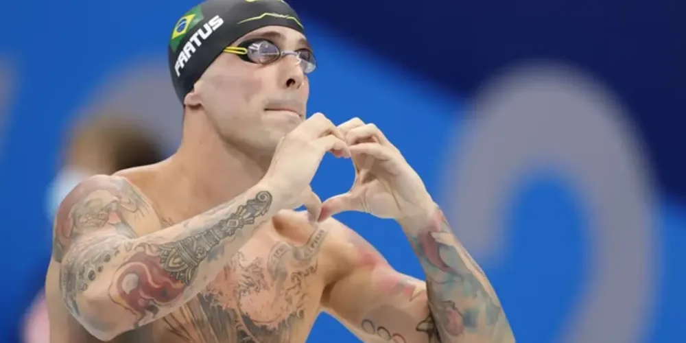 Bruno foi medalhista de bronze nos 50m livre em Tóquio 2020