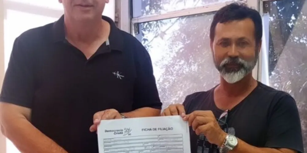 Celso Cieslak assinou ficha de filiação com o Democracia Cristã