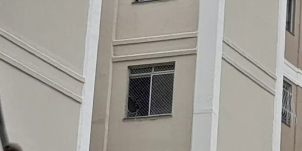 Tela de proteção de apartamento de onde menina caiu foi rasgada
