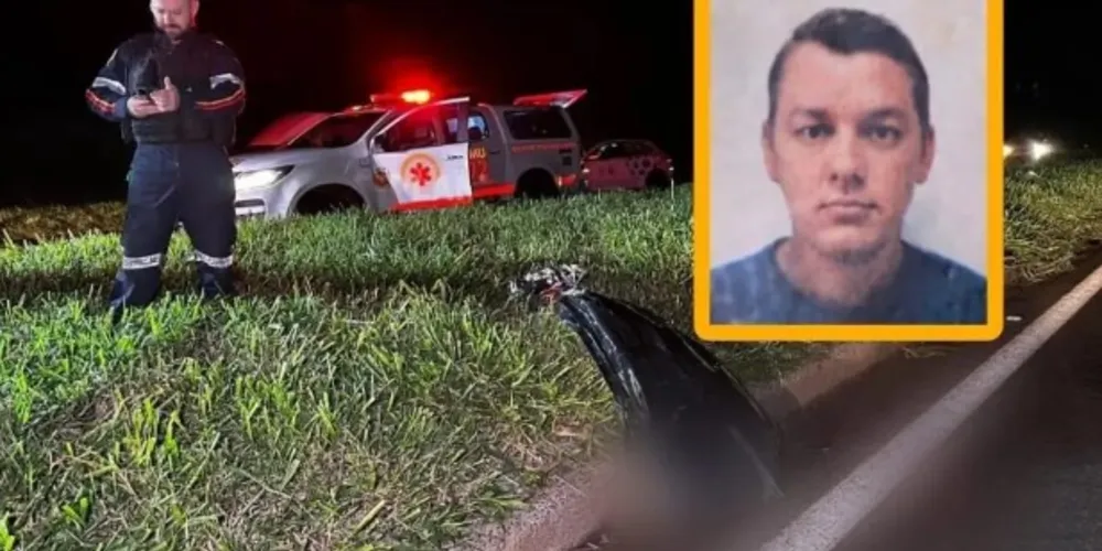 Homem não resistiu aos ferimentos e morreu no lugar do acidente.