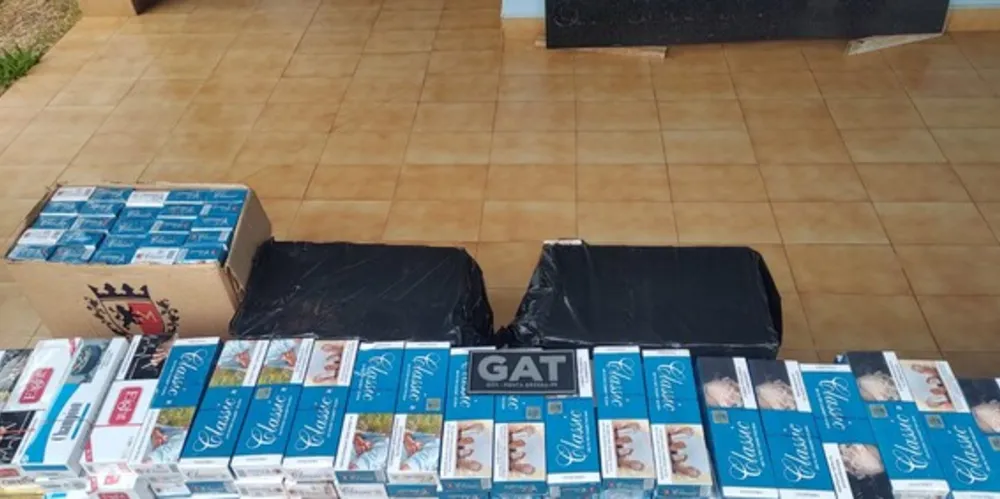 Segundo a GCM, cigarros eram do Paraguai