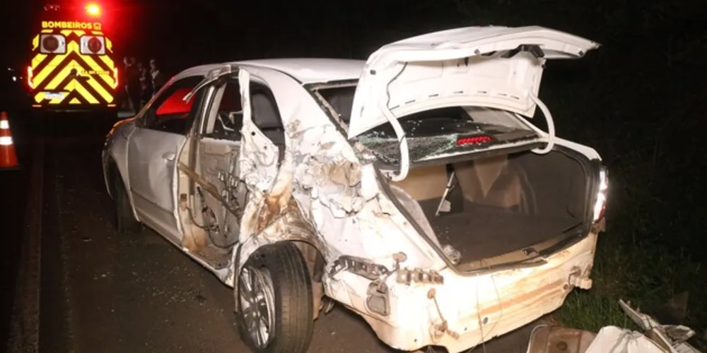 Acidente aconteceu na noite dessa quarta-feira (10)