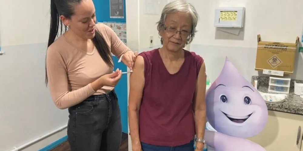 O número de pessoas vacinadas superou a meta da Sesa