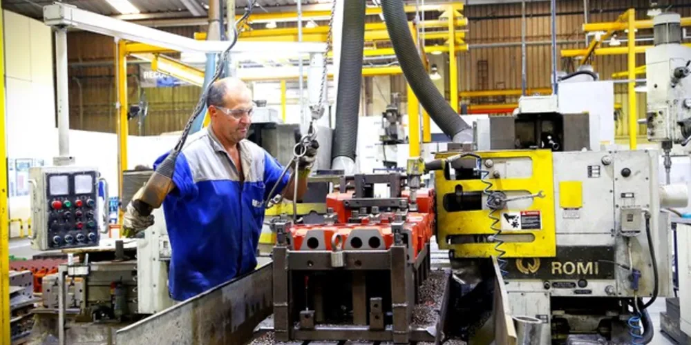 Setor industrial teve aumento de vagas no Estado