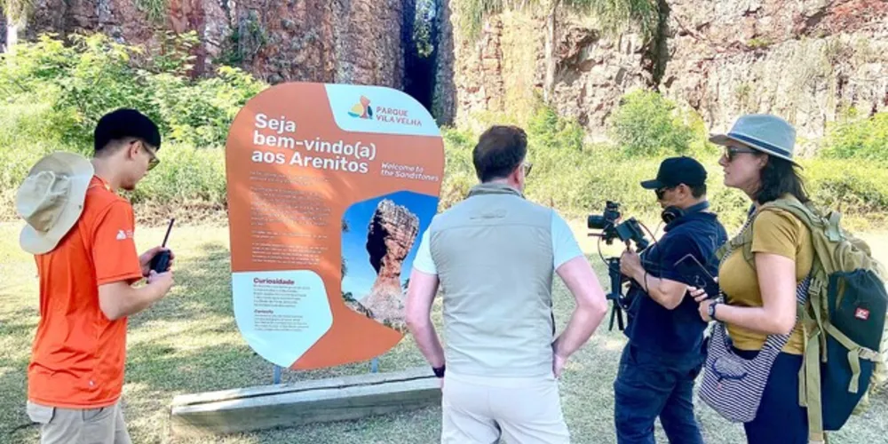 A equipe de uma produtora espanhola terminou nesta semana a captação de imagens turísticas do Paraná.