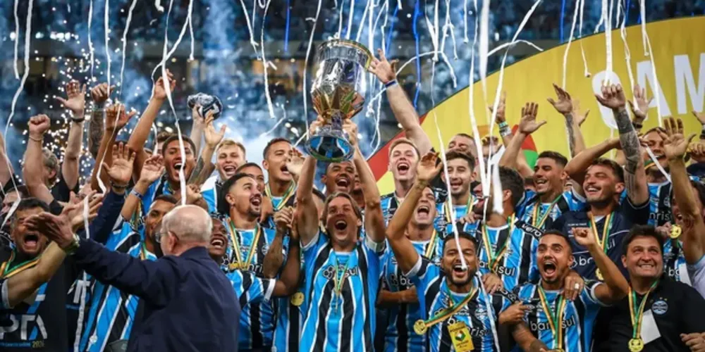 Com o título, Grêmio igualou façanha da década de 60