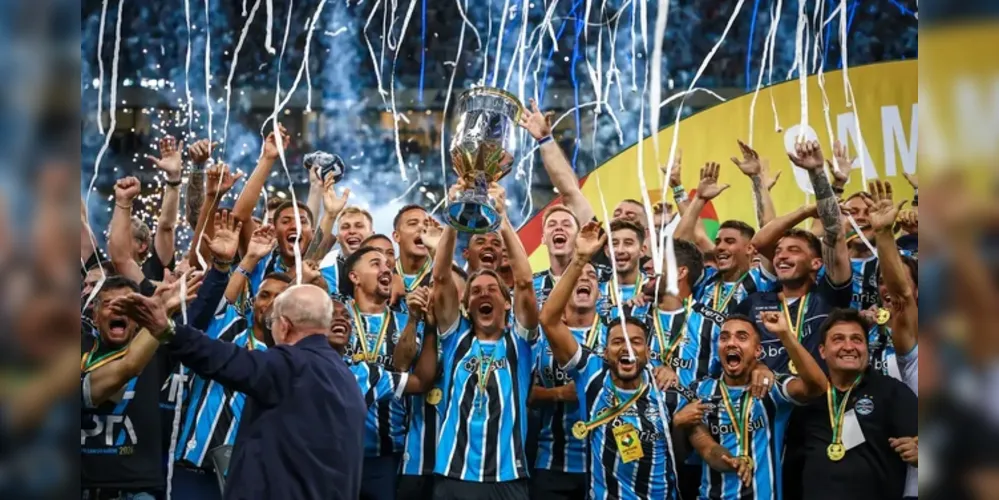 Com o título, Grêmio igualou façanha da década de 60