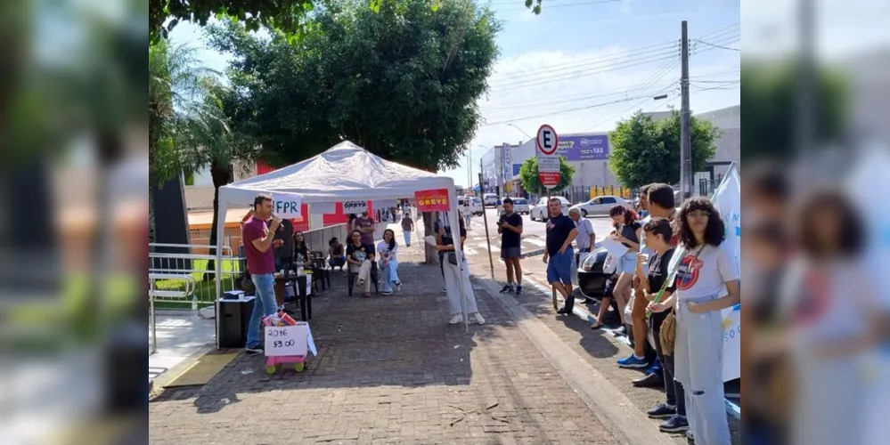 Os servidores do IFPR em Telêmaco Borba estão em greve desde o dia 25 de março