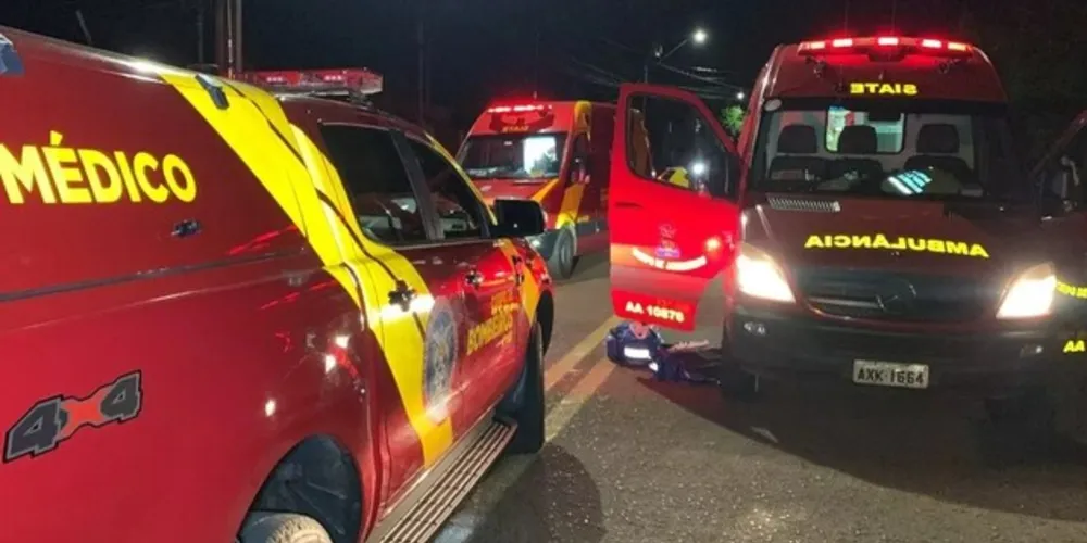Equipes do Corpo de Bombeiros foram acionadas para a ocorrência
