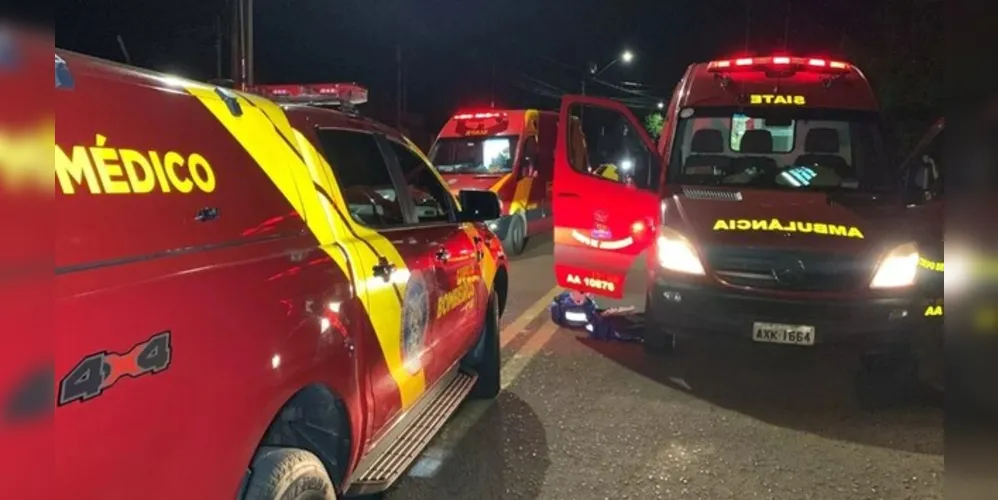 Equipes do Corpo de Bombeiros foram acionadas para a ocorrência