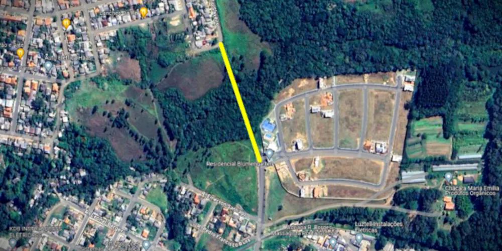 Obra ligará a avenida Anita Garibaldi com a rua Ercílio Slaviero