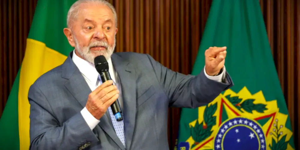 Atual presidente do Brasil, Luiz Inácio Lula da Silva