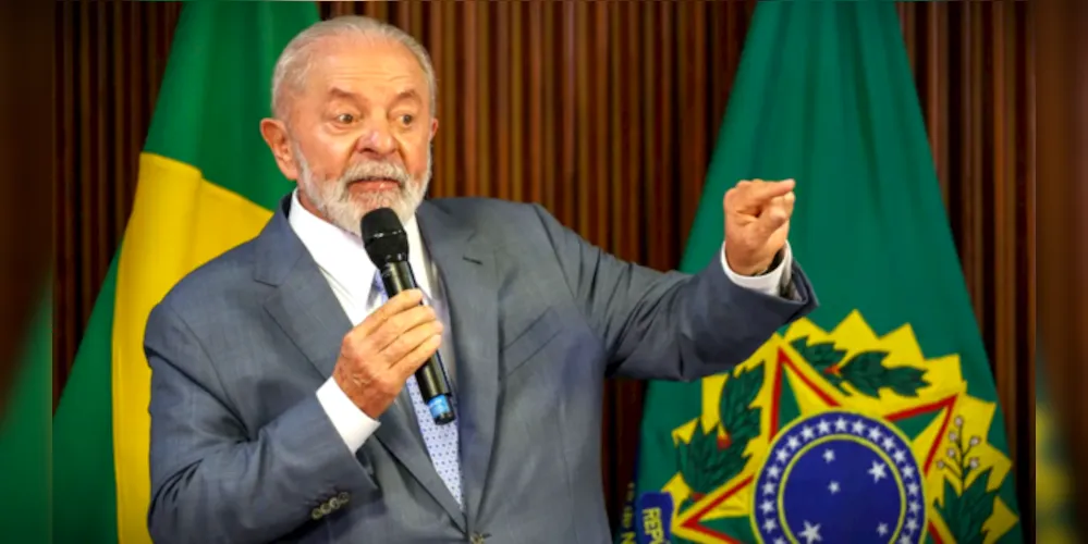 Atual presidente do Brasil, Luiz Inácio Lula da Silva