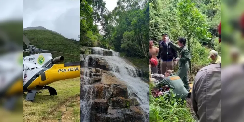 A situação aconteceu em  Campina Grande do Sul, na Região Metropolitana de Curitiba