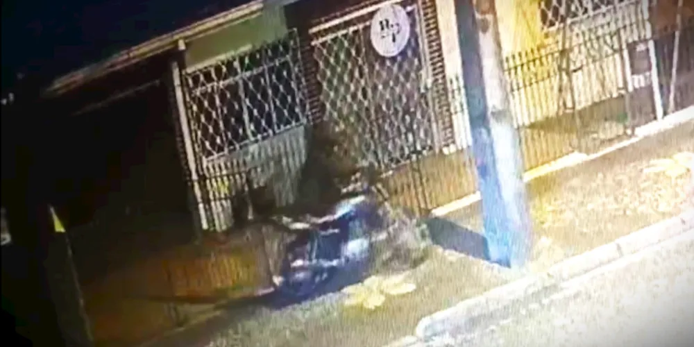 Suspeito foi flagrado por câmera de segurança