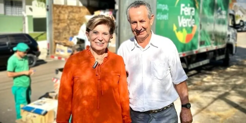Elizabeth Schmidt e Izaltino Cordeiro, novo secretário de Agricultura