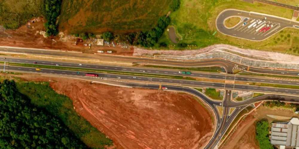 Novo trecho da PR-151 fará a intersecção com a BR-376 próximo à Tetra Pak, onde será construído um viaduto