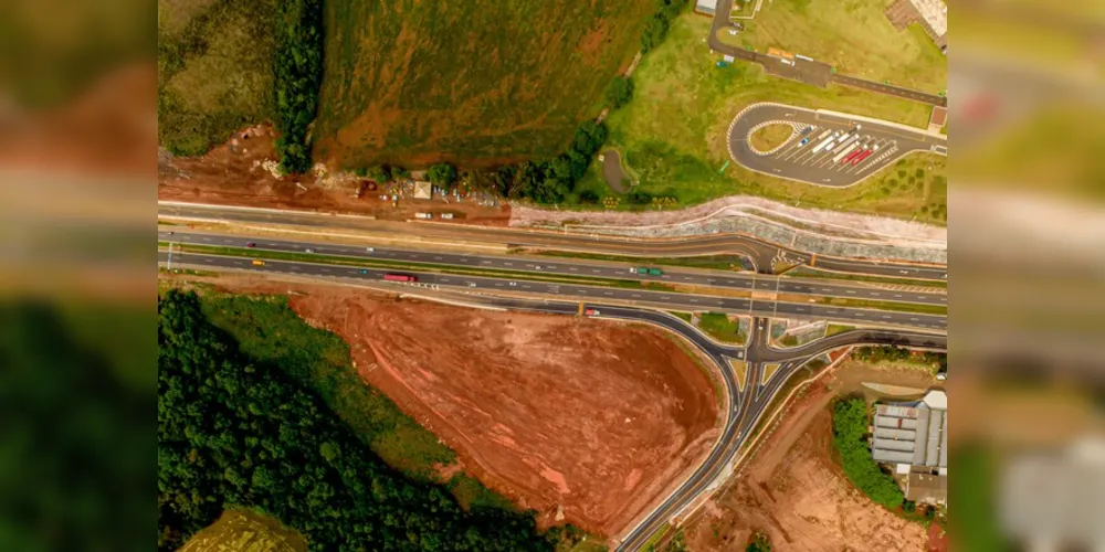 Novo trecho da PR-151 fará a intersecção com a BR-376 próximo à Tetra Pak, onde será construído um viaduto