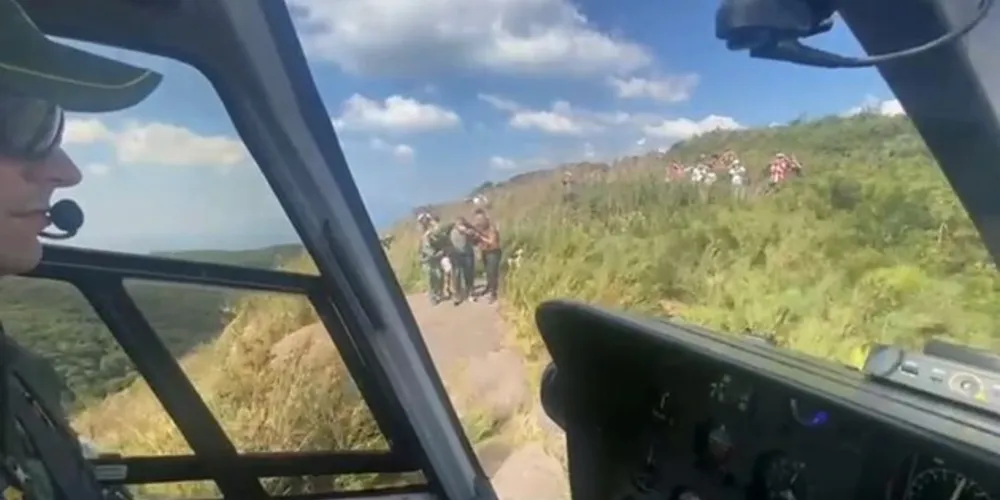 Caso ocorreu neste sábado, na Serra do Mar