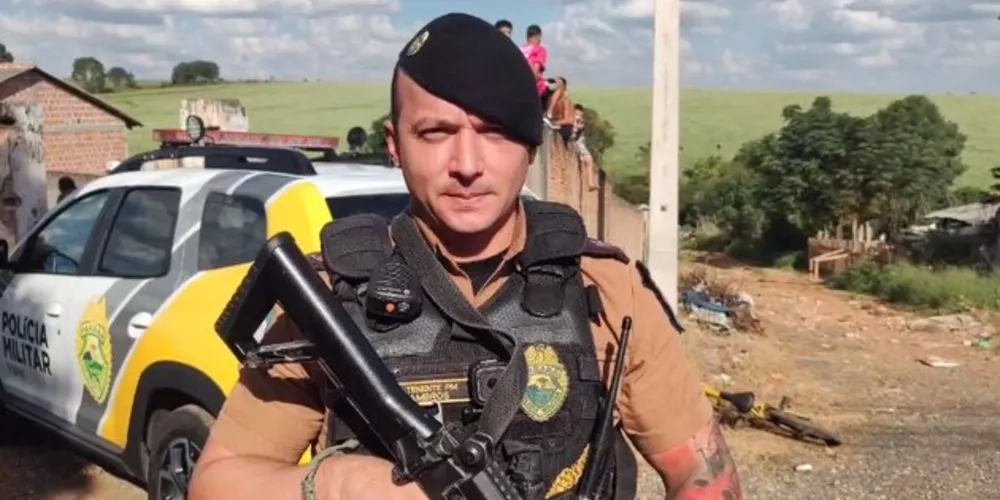 Tenente Dambros, da Polícia Militar, conversou com o repórter Márcio Lopes