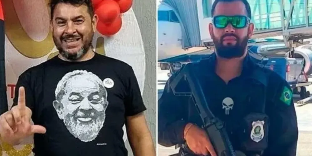Tesoureiro do PT Marcelo Arruda e o ex-policial penal Jorge Guaranho