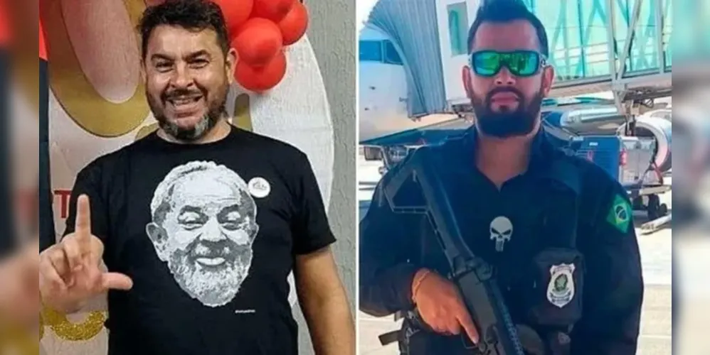 Tesoureiro do PT Marcelo Arruda e o ex-policial penal Jorge Guaranho