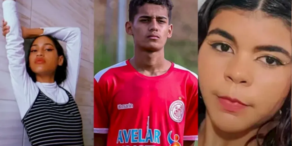 Kauane e Pedro tinham 17 anos; Letícia tinha 15 anos