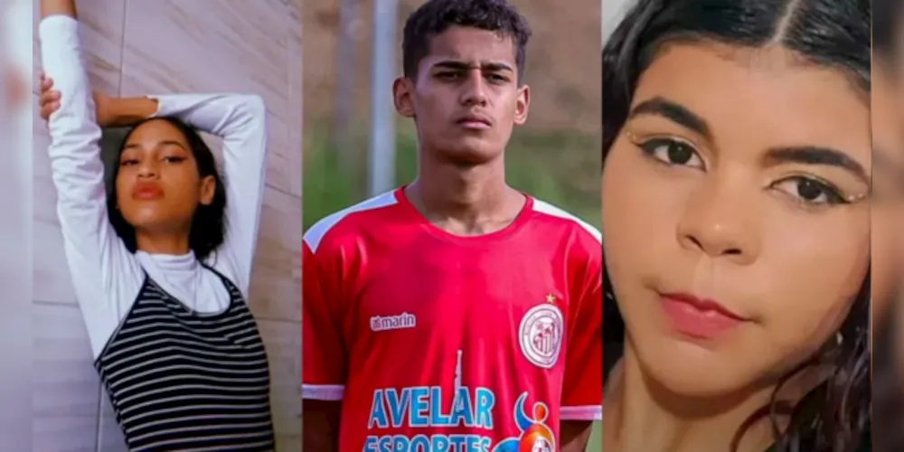 Kauane e Pedro tinham 17 anos; Letícia tinha 15 anos