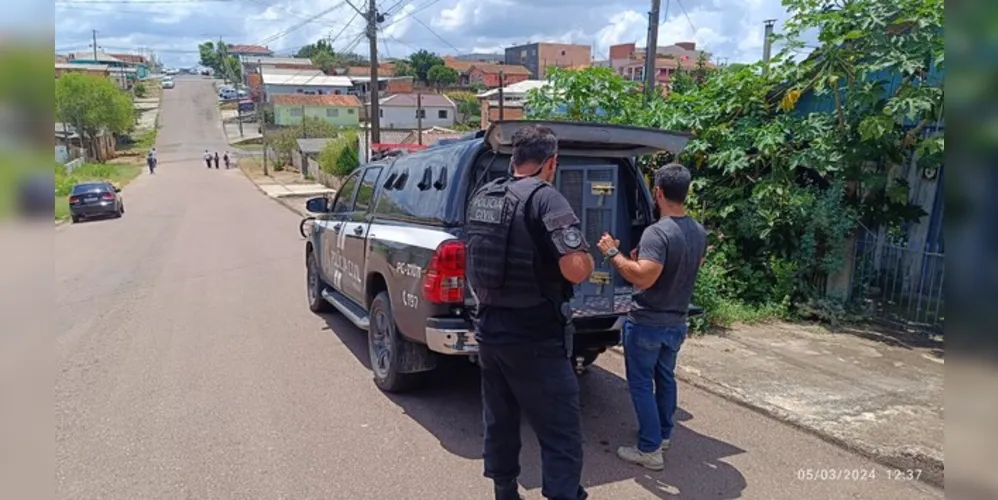 O homem foi entregue ao Departamento de Polícia Penal para cumprir pena de 12 anos de detenção em regime fechado