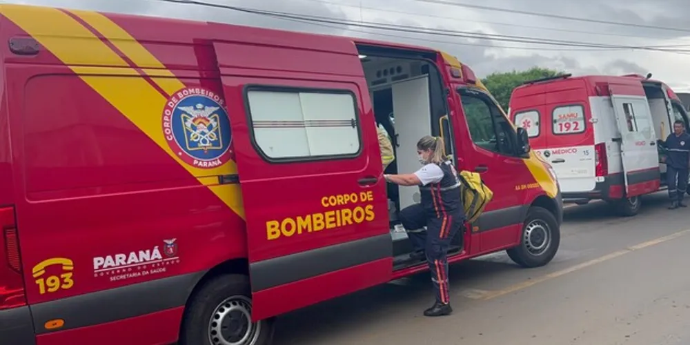 Equipes do Siate e do Samu foram acionadas e prestaram os primeiros atendimentos